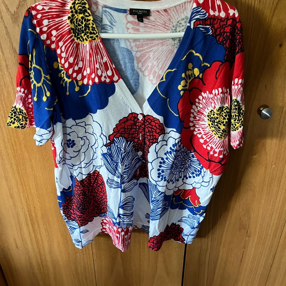 Summery lightweight short sleeve cardigan